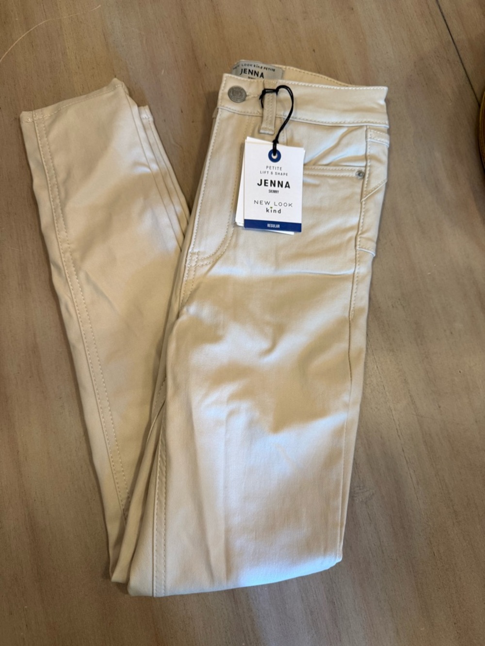 New Look Jenna Skinny Jeans in Cream